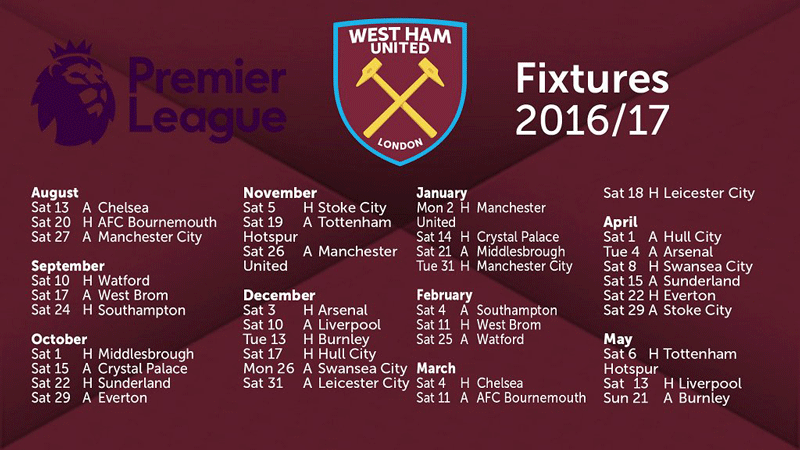 Season Fixtures